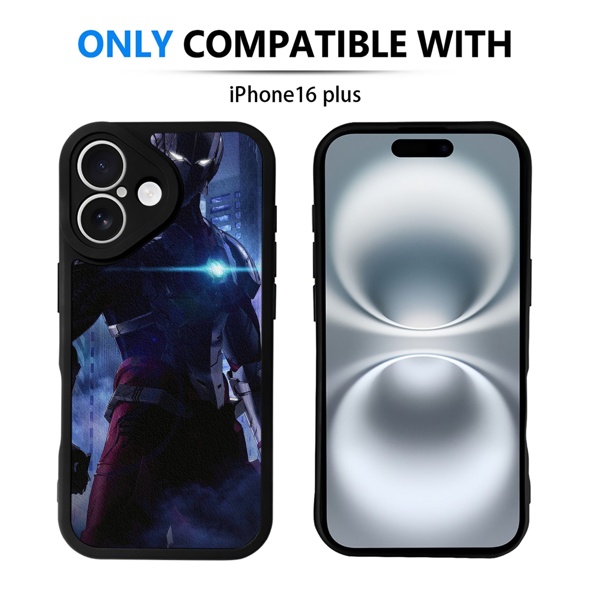 （画像用） ウルトラマン Ultraman 【iPhone 16シリーズ対応】シリコンスマホケース（レザー調） 材質：シリコン